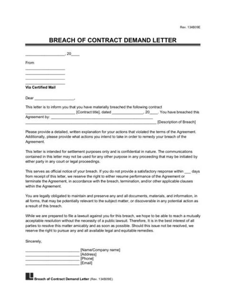 Would breach the contract?